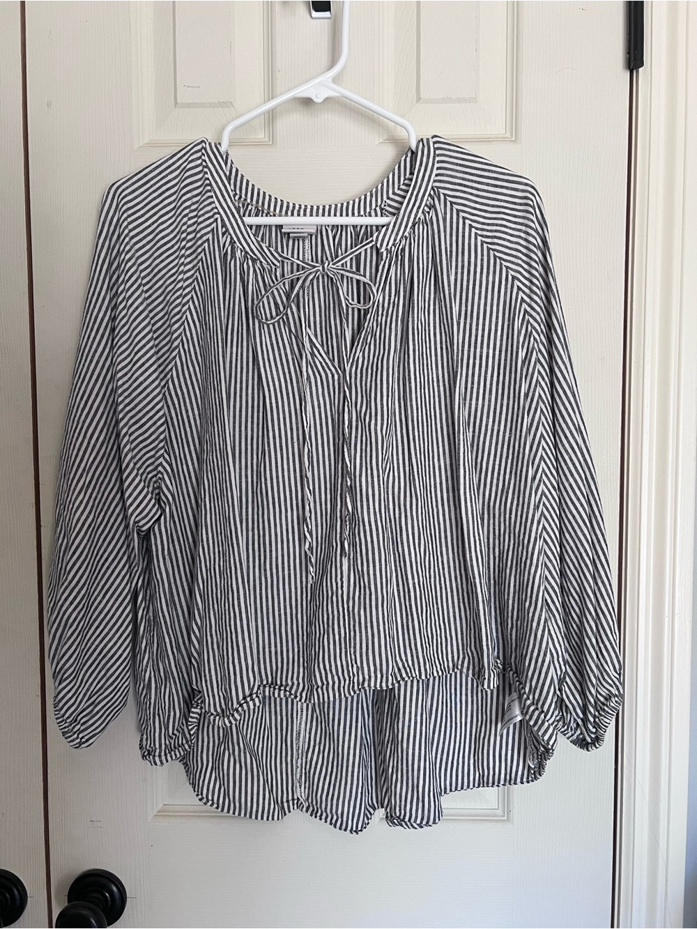 A New Day Striped Peasant Blouse - Lightweight Women's Top